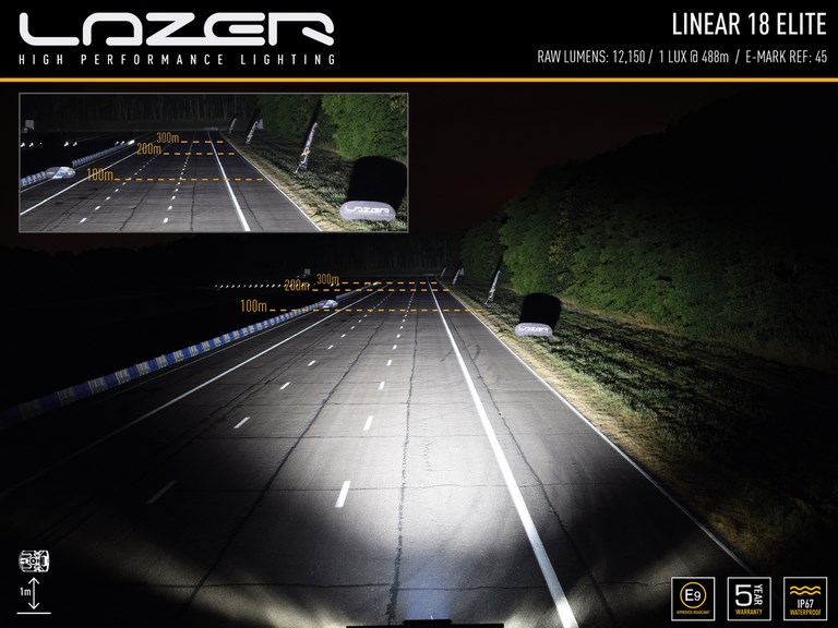 Barre LED Linear 18 Lazer lights, barre led 3 watts, lazer belgique eurojapan, 0L18-LNR-EL 8