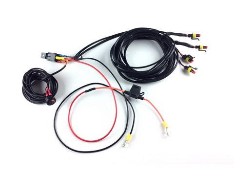 8227-12V-SW, kit câblage 4 lampes, harness kit 4 lamps, lazer 1