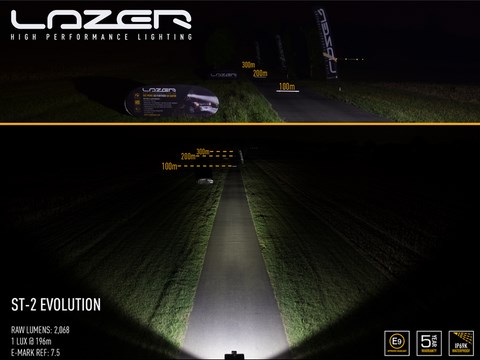 Lazer lamps ST evolution led 2 LED belgique barre lampe +6