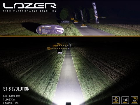 Lazer lamps ST evolution led 8 LED belgique barre lampe 8